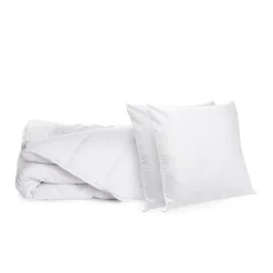 Pack Été Couette légère 240x260cm + 2 Oreillers 60x60cm ANTI-TRANSPIRATION TOPCOOL
