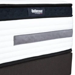 Pack Versailles 140x190 cm Matelas Ressorts ensachés + Sommier Bois + Accessoires