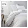 Parrure de lit TODAY Prestige - 220 x 240 cm - 2 personnes - 100% Percale Finition dentelle - Craie