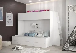 PARTY 17 Lit superposé 247/165/135 (blanc)