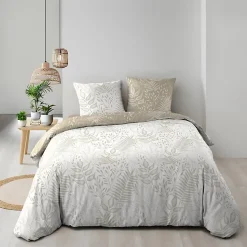 Parure 3 p. 240 x 220 cm imprime 57 fils allover cassia Sans