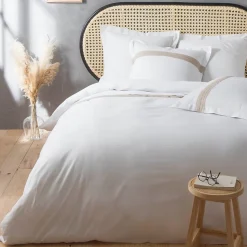 Parure coton douceur champêtre (240x220 cm - Blanc)