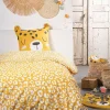 Parure de couette 140 x 200 "Funny Tiger" Réversible 100% Coton / 57 Fils/cm²