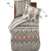 Parure de couette 140 x 200 "Minots" Réversible 100% Coton / 57 Fils/cm² - Ethnic