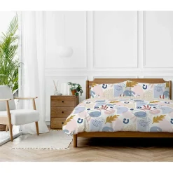 Parure de couette "Anisa" toutes dimensions 100% Coton / 57 Fils/cm² - Parure de couette 240 x 220 cm + 2 Taies d'oreiller 63 x 63