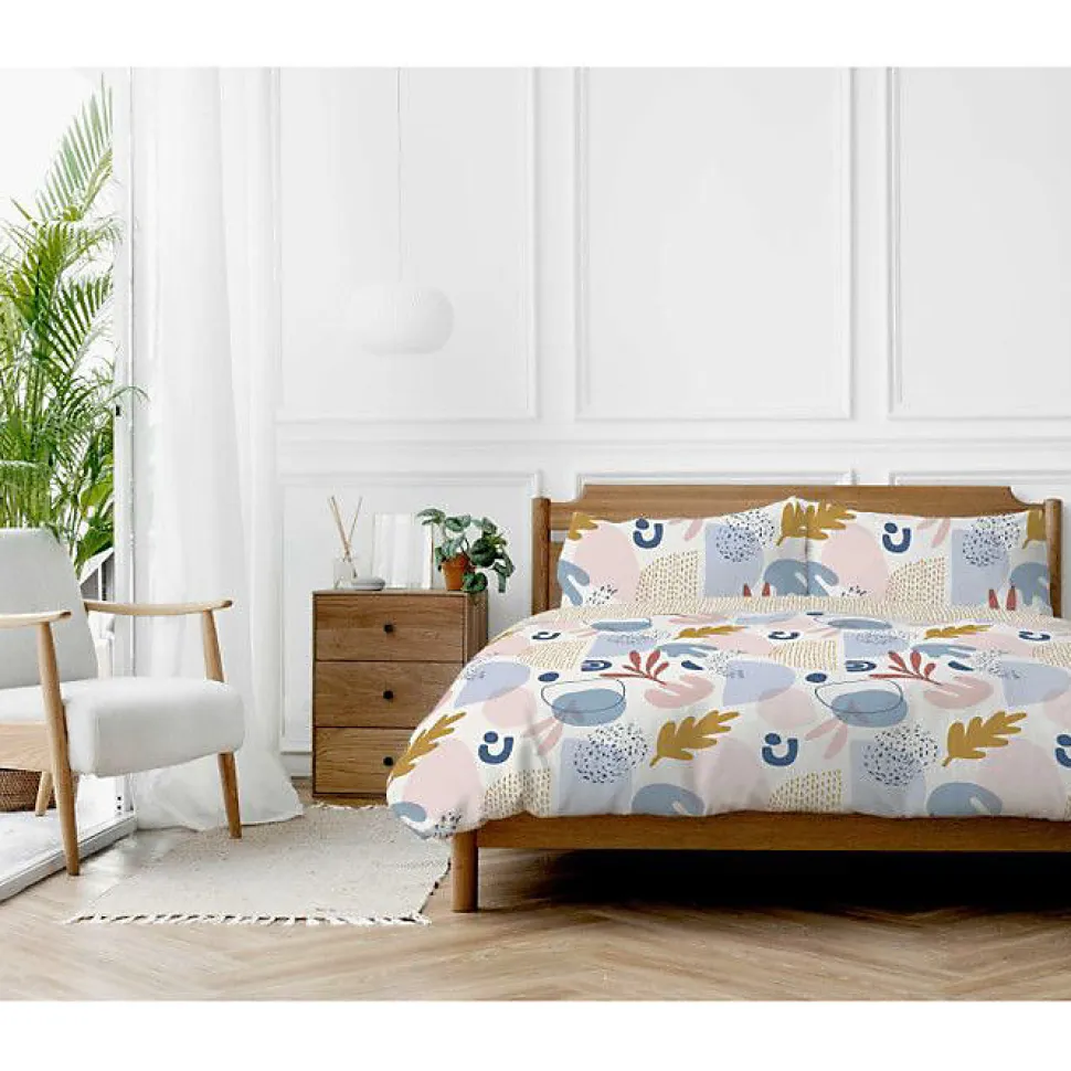 Parure de couette "Anisa" toutes dimensions 100% Coton / 57 Fils/cm² - Parure de couette 240 x 220 cm + 2 Taies d'oreiller 63 x 63