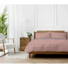 Parure de couette "Arri" toutes dimensions 100% Coton / 57 Fils/cm² - Arri Terracotta - Parure de couette 260 x 240 cm + 2 Taies d