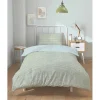 Parure de couette "Arri" toutes dimensions 100% Coton / 57 Fils/cm² - Arri Sauge - Parure de couette 140 x 200 cm + 1 Taie d'oreil