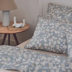 Parure de couette en percale au style cocooning (240x220 cm - Gris)