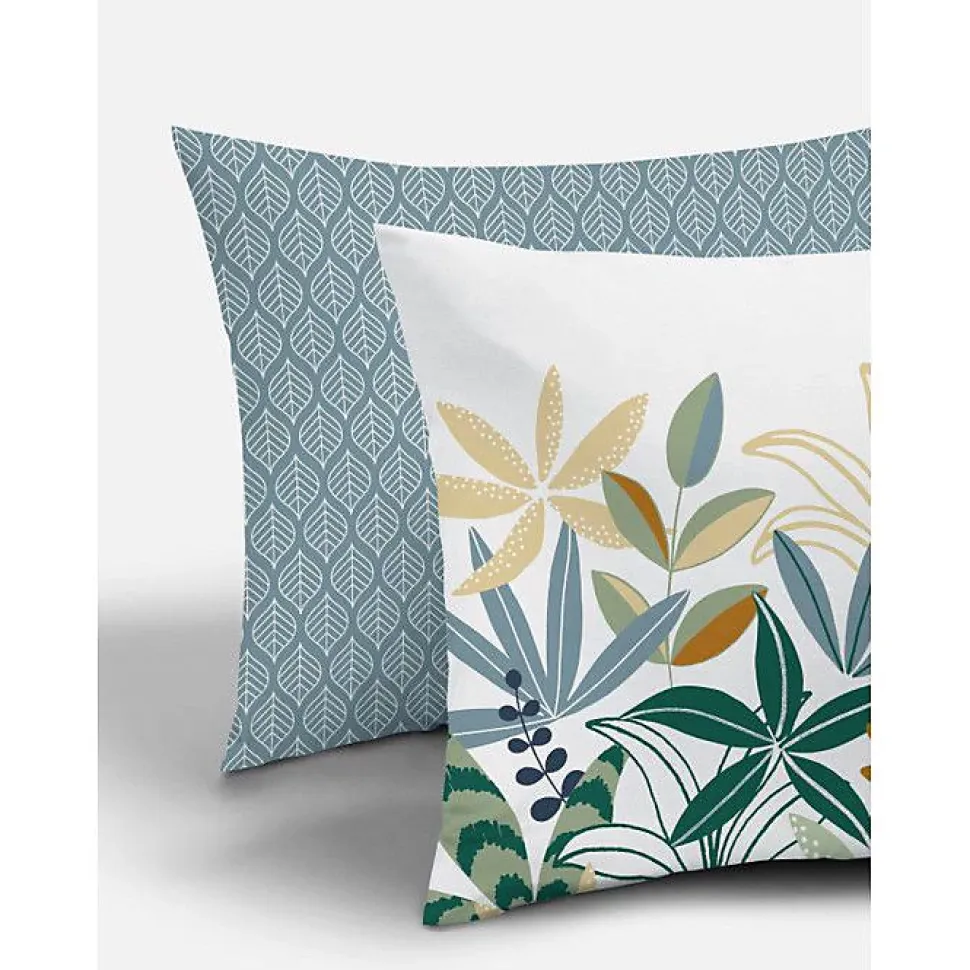 Parure de couette "Goyave" toutes dimensions 100% Coton / 57 Fils/cm² - Parure de couette 200 x 200 cm + 2 Taies d'oreiller 63 x 6