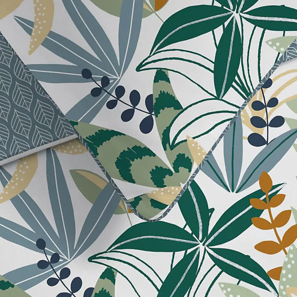 Parure de couette "Goyave" toutes dimensions 100% Coton / 57 Fils/cm² - Parure de couette 200 x 200 cm + 2 Taies d'oreiller 63 x 6