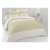 Parure de couette HOME LINGE PASSION Nat - 3 Pcs - 260 x 240 - 100% Coton 57 Fils - Miel