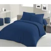 PARURE DE COUETTE LOVELY HOME - 220x240 cm - 100% COTON - BLEU