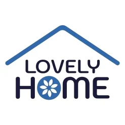 PARURE DE COUETTE LOVELY HOME - 220x240 cm - 100% COTON - BLEU