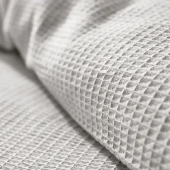 Parure de couette "Nid d'abeille" 140 x 200 pour lit 1 place - Nid d'abeille Perle