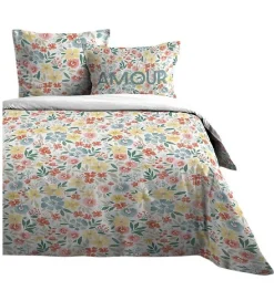 Parure de Drap + 2 taies d'39oreiller Collection Amour
