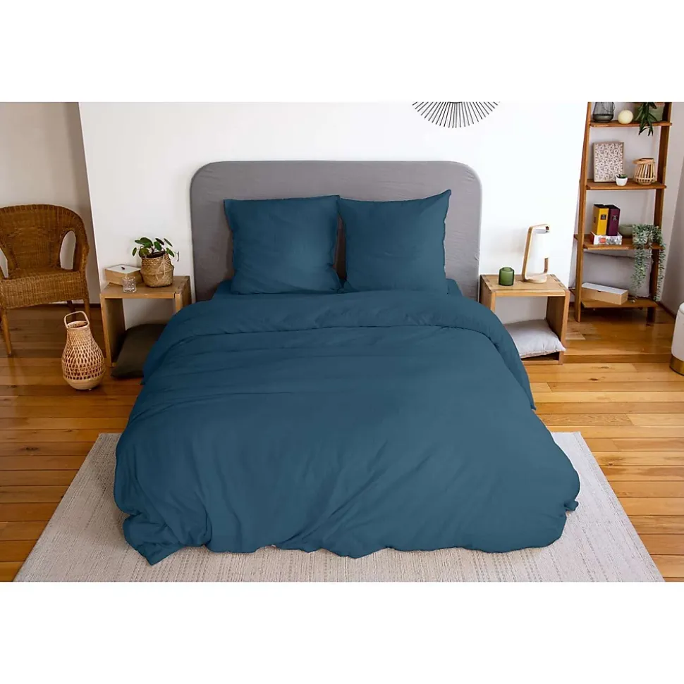 Parure de lit - 100% microfibre lavée