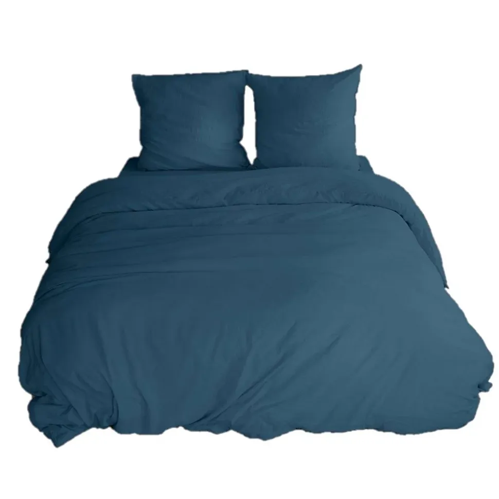 Parure de lit - 100% microfibre lavée