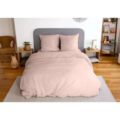 Parure de lit - 100% microfibre lavée