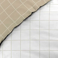 Parure de Lit 100% Coton Cadria Naturel Certifiée OekoTEX 200 x 140 cm