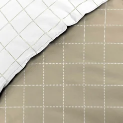 Parure de Lit 100% Coton Cadria Naturel Certifiée OekoTEX 200 x 140 cm