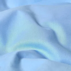 Parure de lit 100% coton égyptien 200 fils bleu, 135x200cm - HOMESCAPES