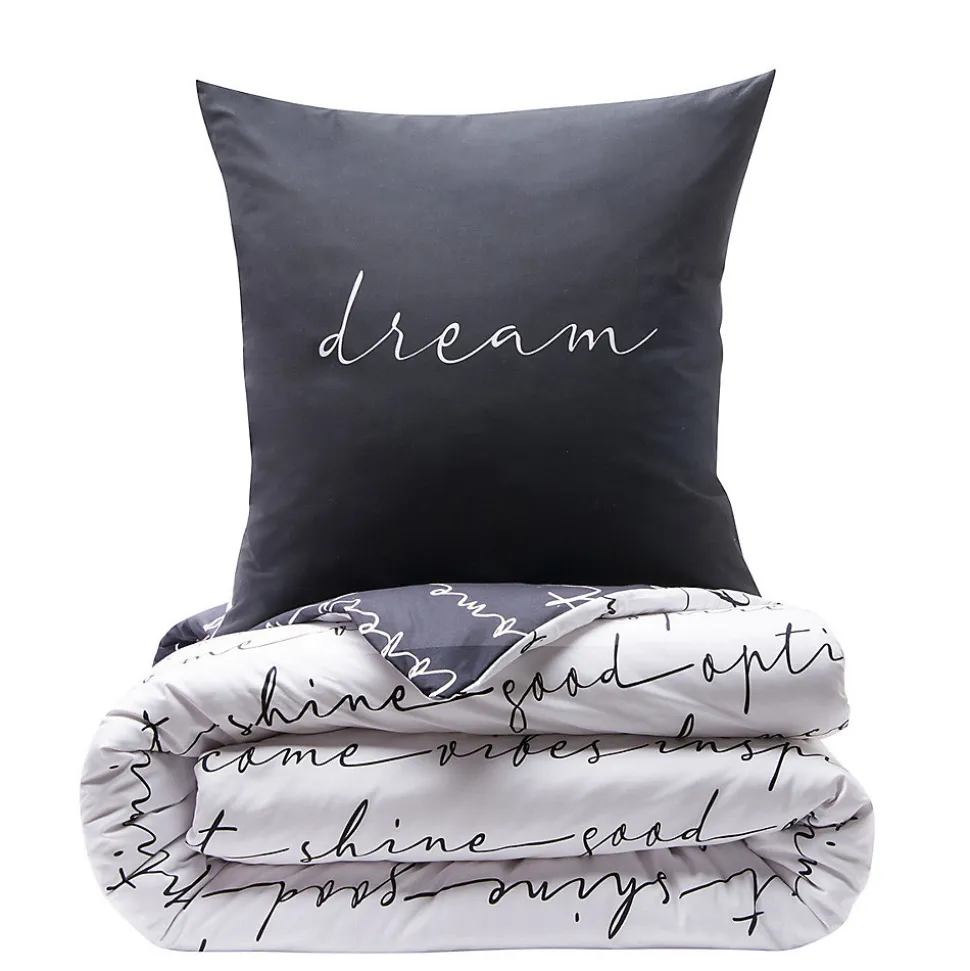 Parure de lit 2 personnes en microfibre 240x220cm