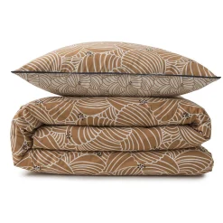 Parure de lit 2 personnes graphique floral en coton 260x240cm