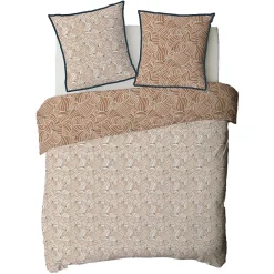 Parure de lit 2 personnes graphique floral en coton 260x240cm