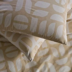 Parure de lit 2 personnes géométrique en polycoton 260x240cm