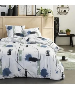 Parure de lit 2 personnes - TODAY - Sunshine 16.2 - 220 x 240 cm - 100% Coton imprimé