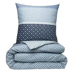 Parure de lit 2 personnes géométrique en microfibre 260x240cm