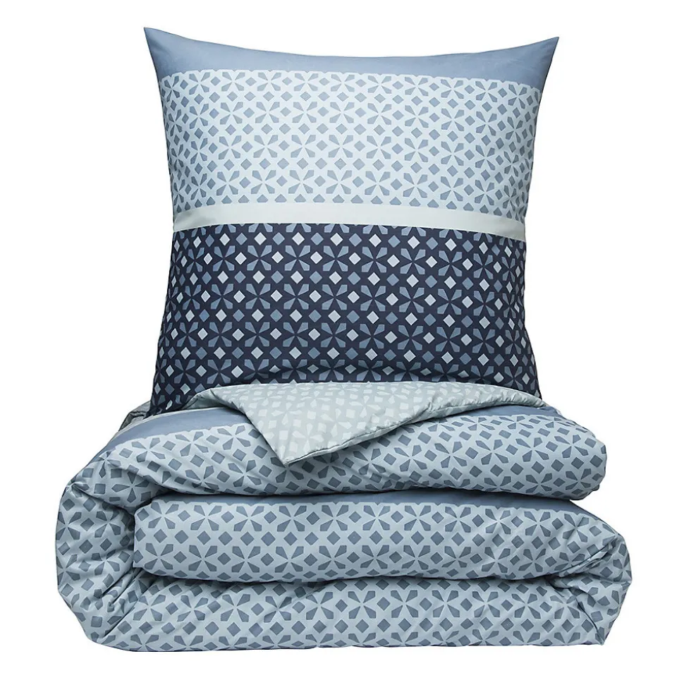 Parure de lit 2 personnes géométrique en microfibre 260x240cm