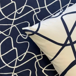 Parure de lit 2 personnes géométrique abstrait réversible 260x240cm