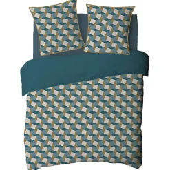 Parure de lit 2 personnes géométrique losanges 260x240cm