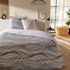 Parure de lit 2 personnes ethnique réversible 240x220cm