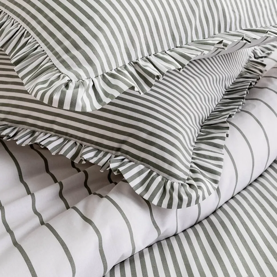 Parure de lit 2 personnes en coton 57 fils imprimé blanc 260x240cm