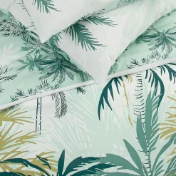 Parure de lit 2 personnes feuillage réversible 240x220cm