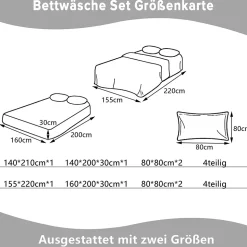 Parure de lit 4 pièces en polyester 160x200 cm, motif à carreaux style coton, résistante aux plis et à la décoloration - Rose