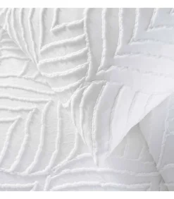 Parure de lit 3 pièces tufté (240x220 cm - Blanc)