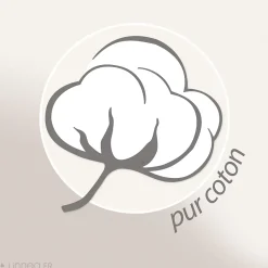 Parure de lit 3 pièces 260x240 cm et 50x70 cm mousseline de coton MILOS noir granit