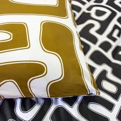 Parure de lit 2 pièces 240x220 cm BAKA microfibre motif abstrait