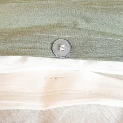 Parure de lit 3 pièces 260x240 cm HERBIER coton lavé