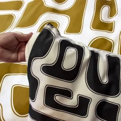 Parure de lit 2 pièces 140x200 cm BAKA 100% microfibre motif abstrait