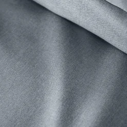 Parure de lit 3 pièces 240x220 cm SENSATION FLANELLE Ardoise