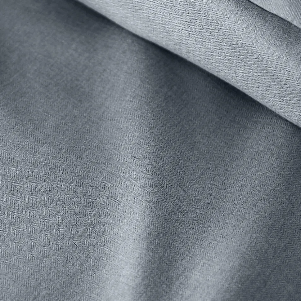 Parure de lit 3 pièces 240x220 cm SENSATION FLANELLE Ardoise