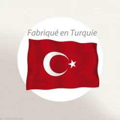 Parure de lit 3 pièces 260x240 cm et 50x70 cm mousseline de coton MILOS gris cendre