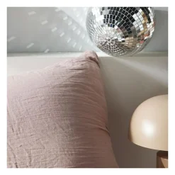 Parure de lit - TODAY - 123332 - 1 personne - 140x200 cm - Gaze de coton unie - Rose des sables