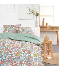 Parure de lit - TODAY - Sunshine - 119472 - 2 personnes - 260x240cm - Coton - Imprimé 11.47