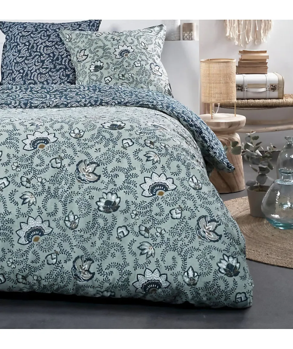 Parure de lit - TODAY - Sunshine - 116478 - 2 personnes - 220x240 cm - Coton - Imprimé 9.36